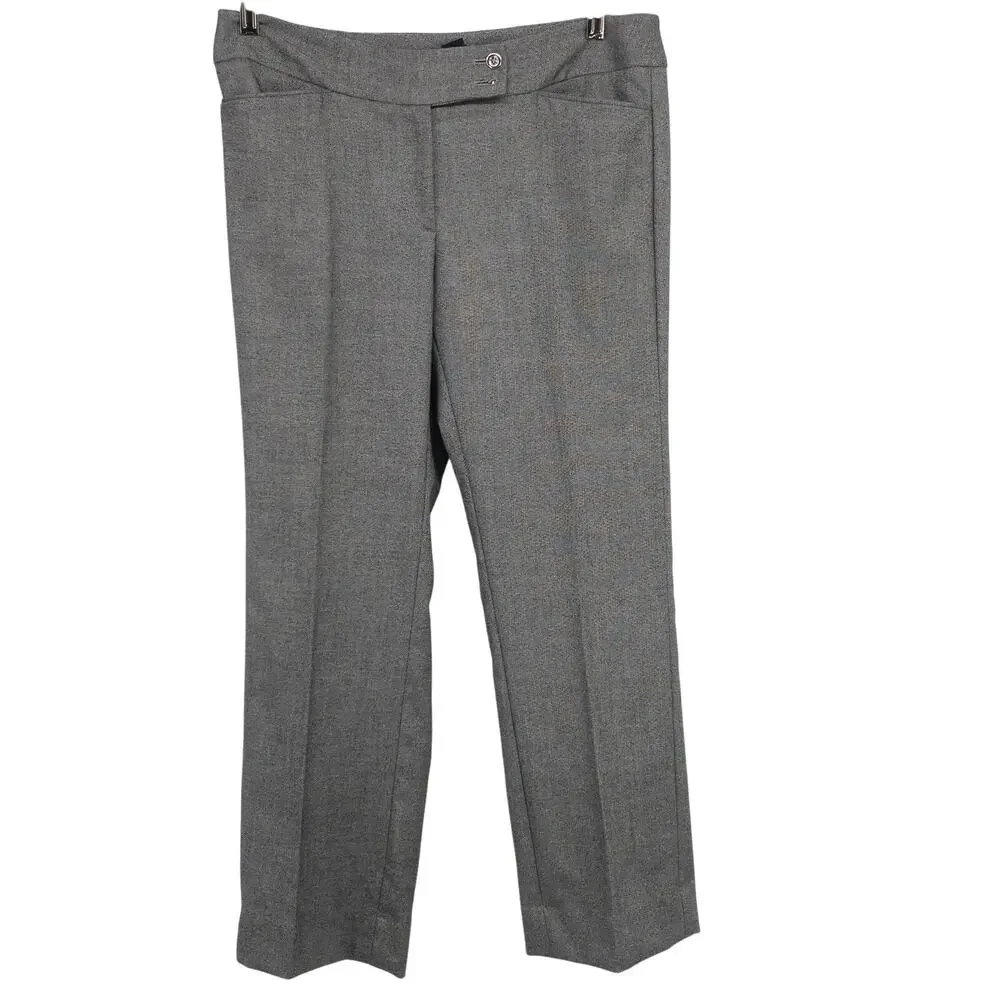 White House Black Market Gray Bootcut Dress Pants Size 8S